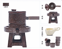 時來運(yùn)轉(zhuǎn)-石磨茶具套裝