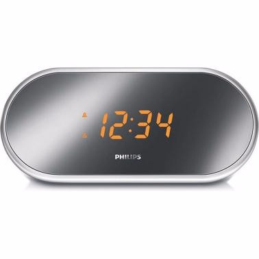 飛利浦（PHILIPS）AJ1000 時鐘收音機 雙鬧鐘LED顯示屏 白色