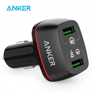 Anker安克 雙口手機(jī)充電器可用車載充電