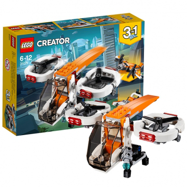 LEGO/樂高 創(chuàng)意百變系列 6歲-12歲 雙旋翼無(wú)人機(jī) 31071 兒童 積木 玩具LEGO