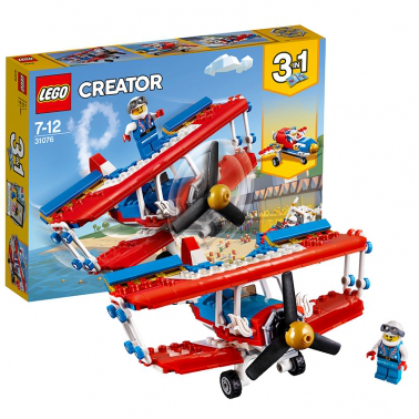LEGO/樂高 玩具 創(chuàng)意百變組 Creator 7歲-12歲 超膽俠特技飛機(jī) 31076 積木LEGO