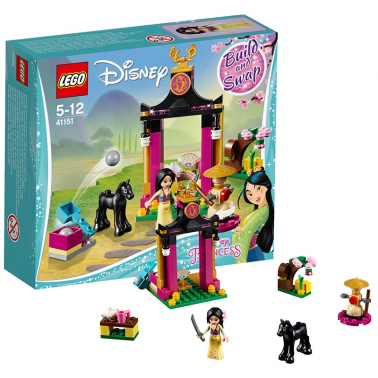 LEGO/樂高 玩具 迪士尼 Disney Princess 5歲-12歲 花木蘭的武術(shù)訓練日 41151 積木LEGO