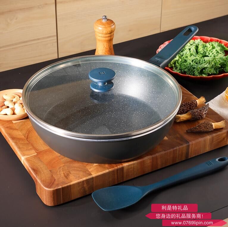 加高多用不粘深煎鍋附小號(hào)硅膠鏟